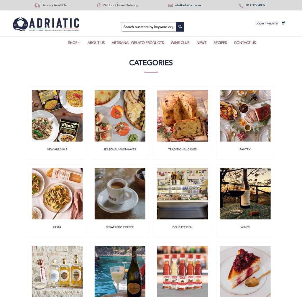 Adriatic website by Tailoredwebs