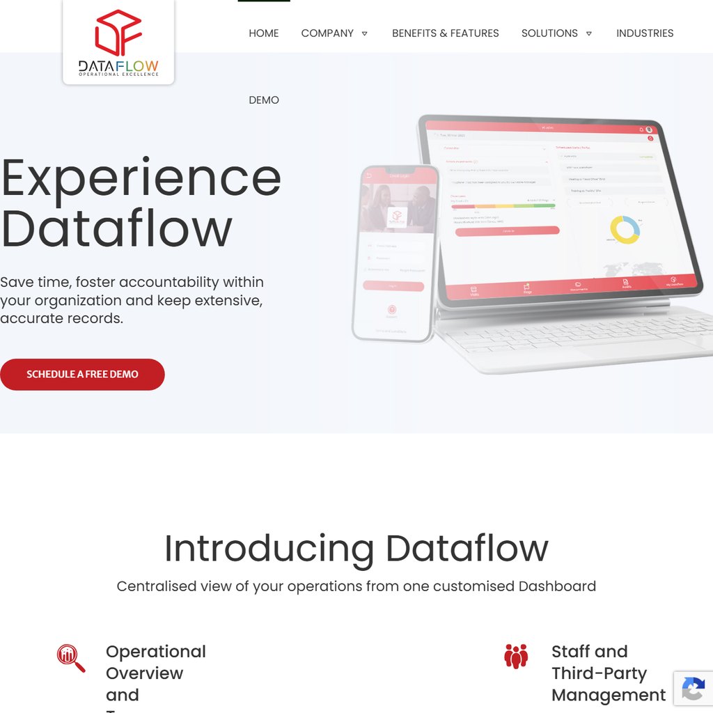 Dataflow website by Tailoredwebs
