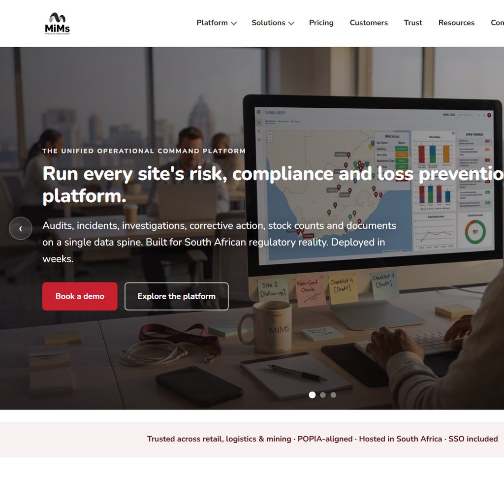 MiMs website by Tailoredwebs
